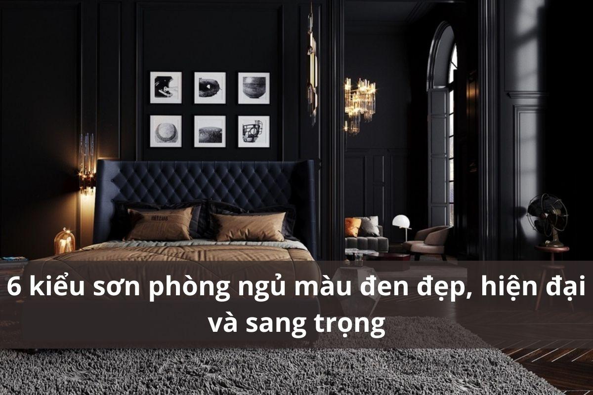 Mau trang su son nha ket hop tuong phan manh me voi cac chi tiet mau den